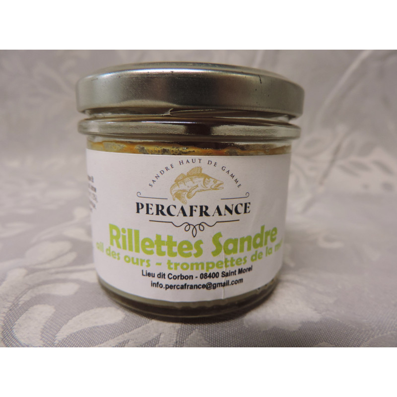 Rillette de Sandre "Ail des ours, trompettes de la mort"