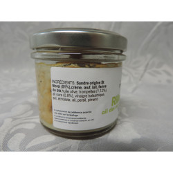 Rillette de Sandre "Ail des ours, trompettes de la mort"